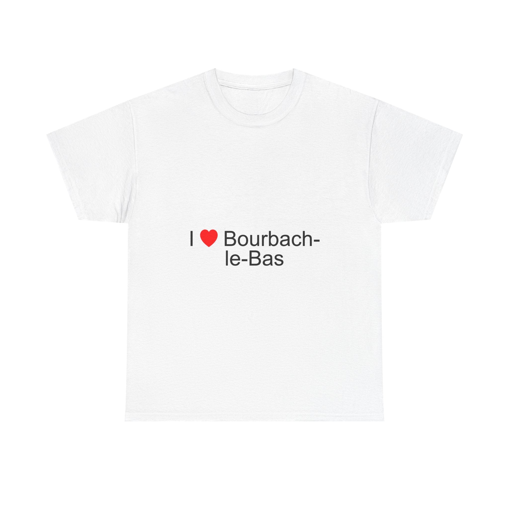 T-shirt I love bourbach-le-bas