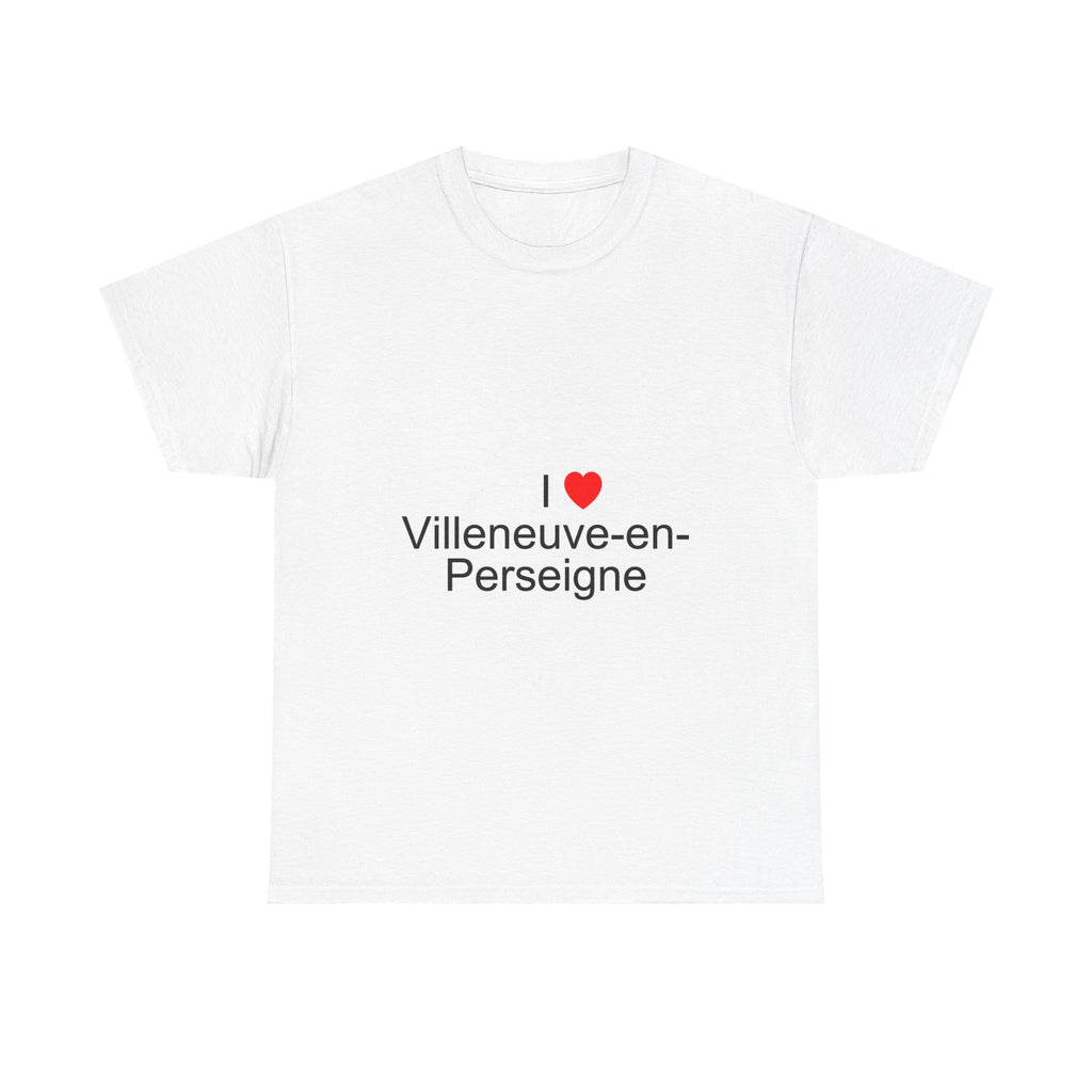 T-shirt I love villeneuve-en-perseigne