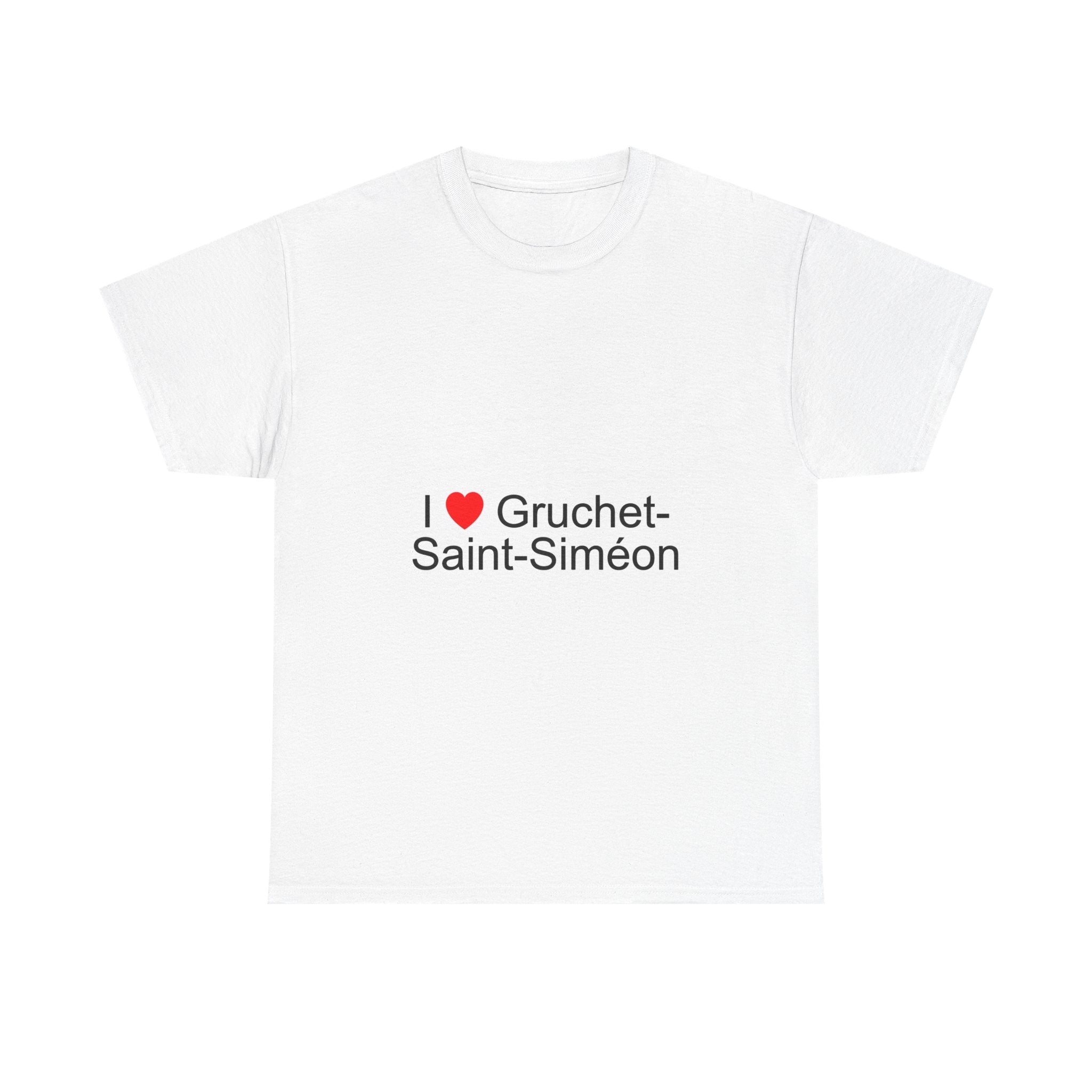 T-shirt I love gruchet-saint-siméon