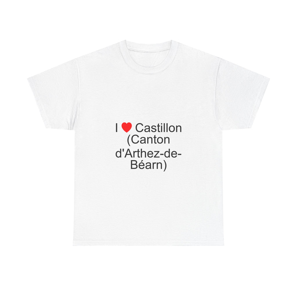 T-shirt I love castillon (canton d'arthez-de-béarn)