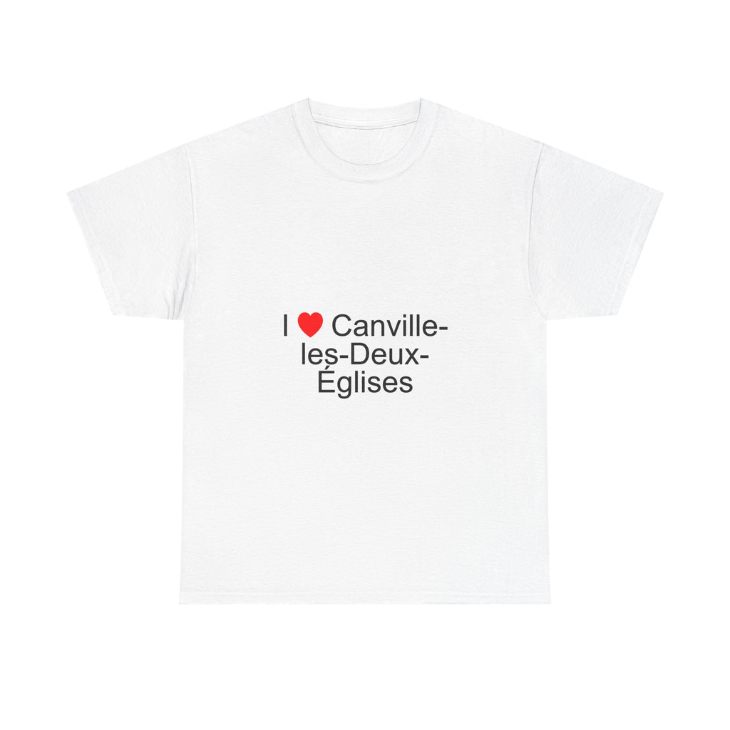 T-shirt I love canville-les-deux-églises