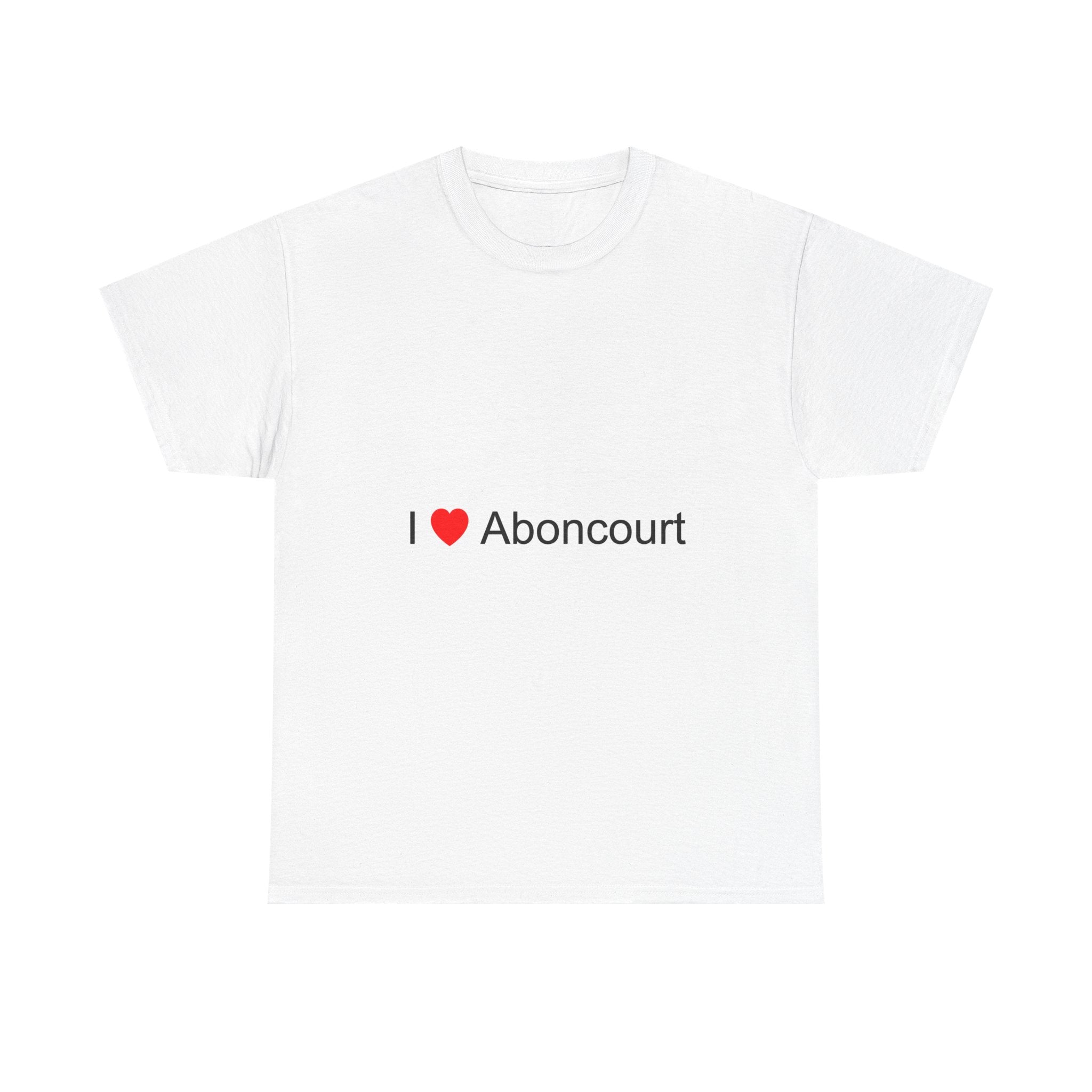 T-shirt I love aboncourt