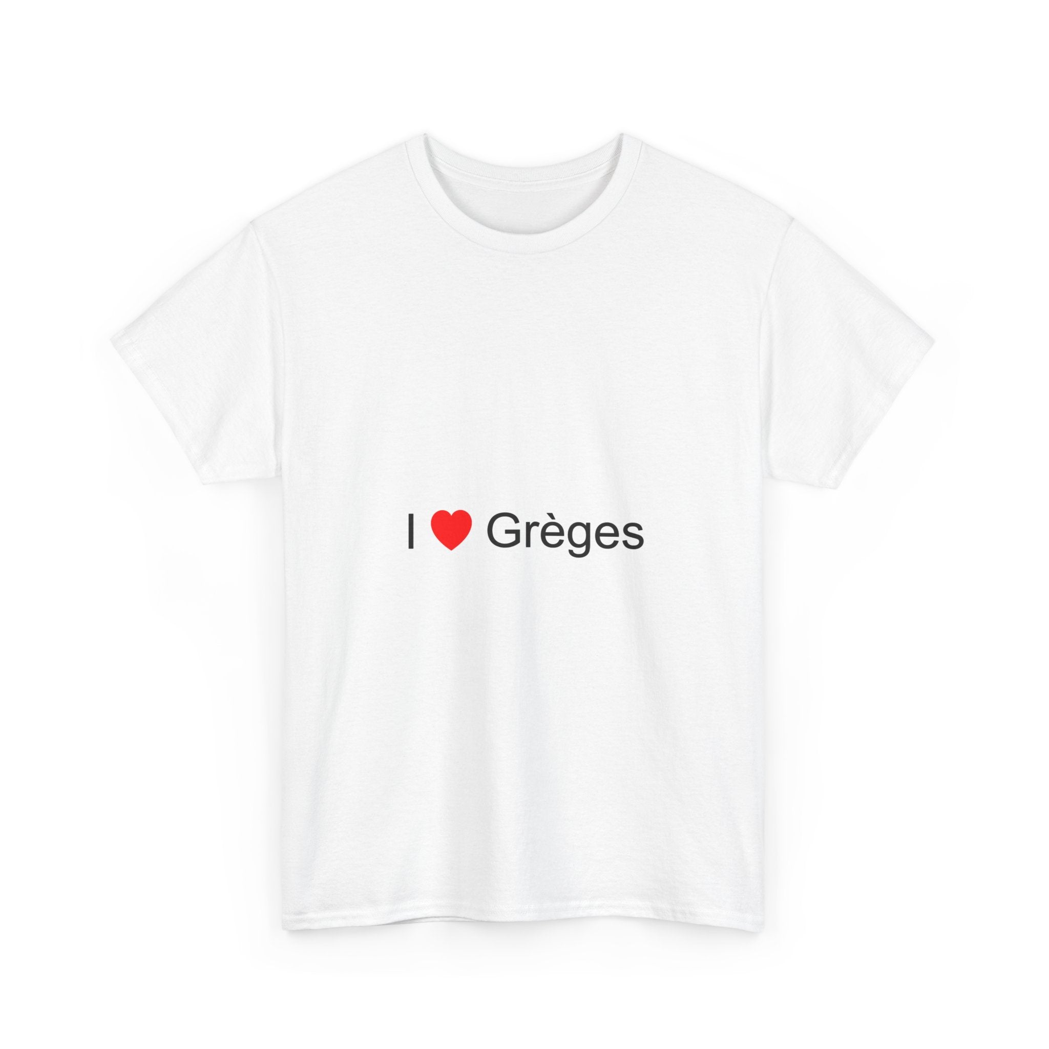 T-shirt I love grèges
