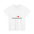 T-Shirt Ich liebe Burgunder