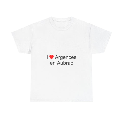 T-shirt I love Argences en Aubrac