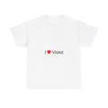 T-shirt I love violot