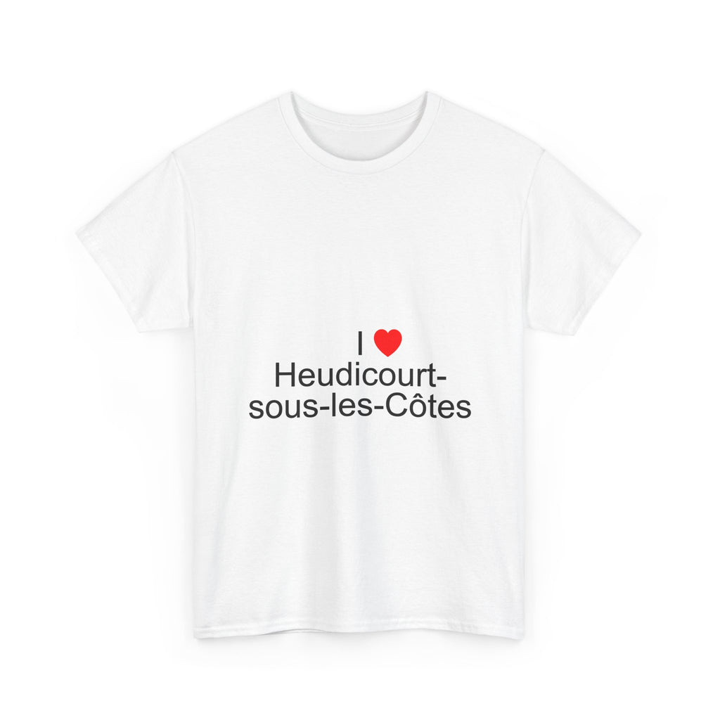 T-shirt I love heudicourt-sous-les-côtes