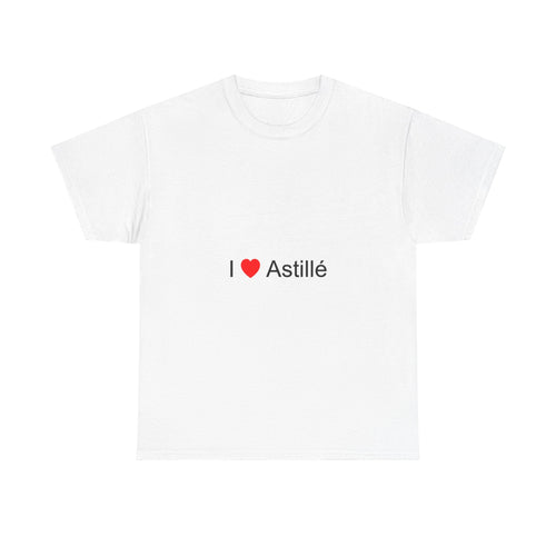 T-shirt I love tarnished