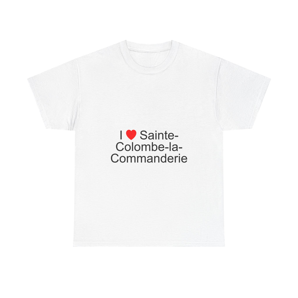 T-Shirt „Ich liebe Sainte-Colombe-la-Commanderie“