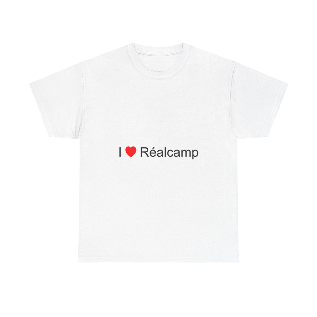 T-shirt I love réalcamp