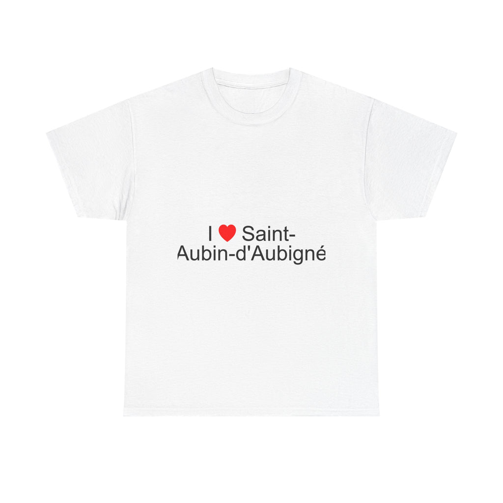 T-Shirt Ich liebe Saint-Aubin-d'Aubigné