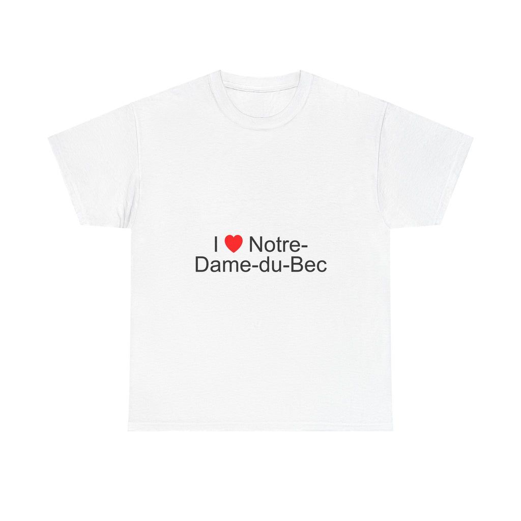 T-shirt I love notre-dame-du-bec