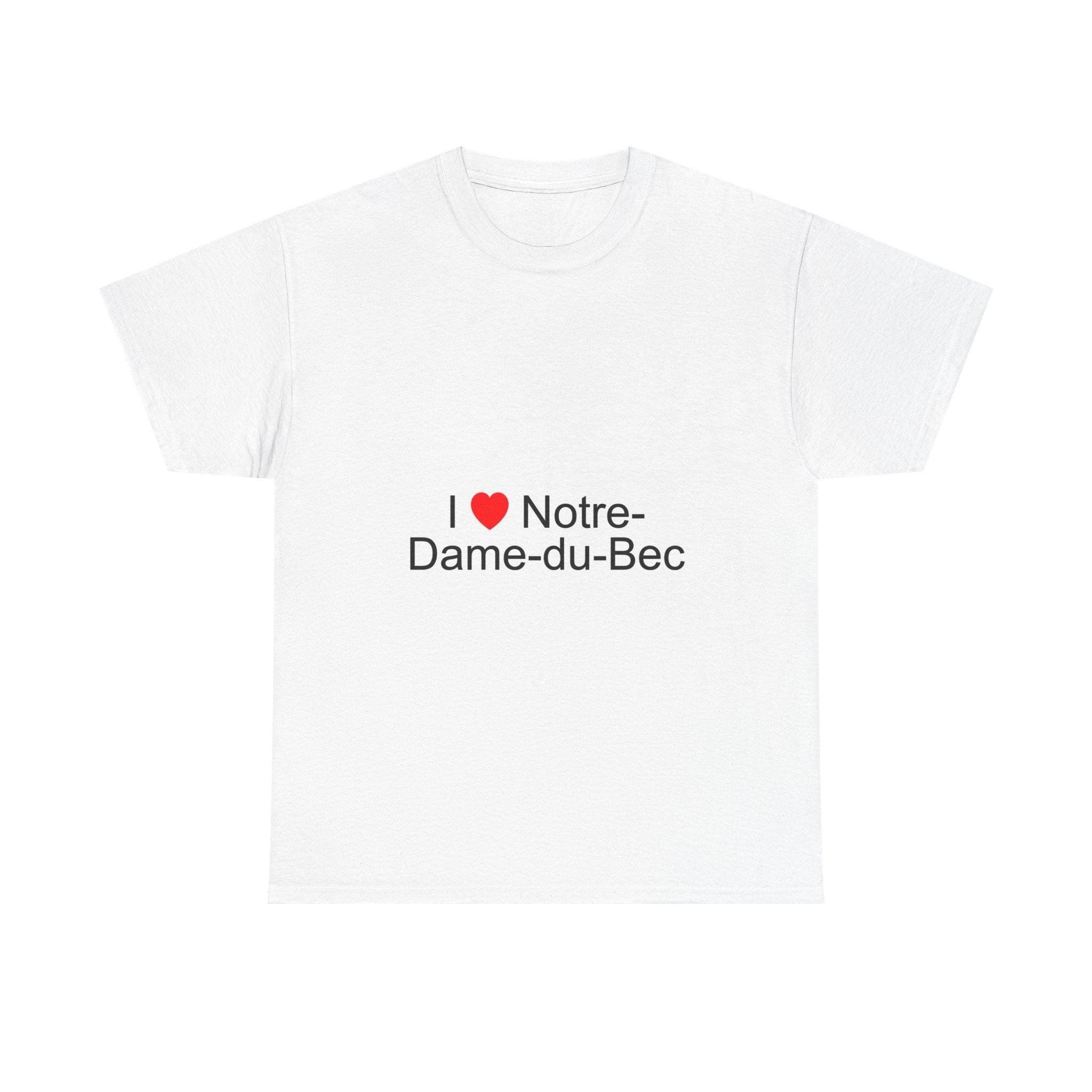 T-shirt I love notre-dame-du-bec