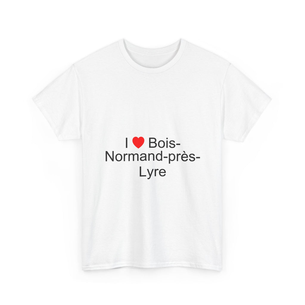 T-shirt I love bois-normand-près-lyre