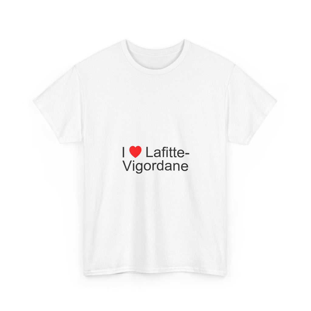 T-shirt I love lafitte-vigordane