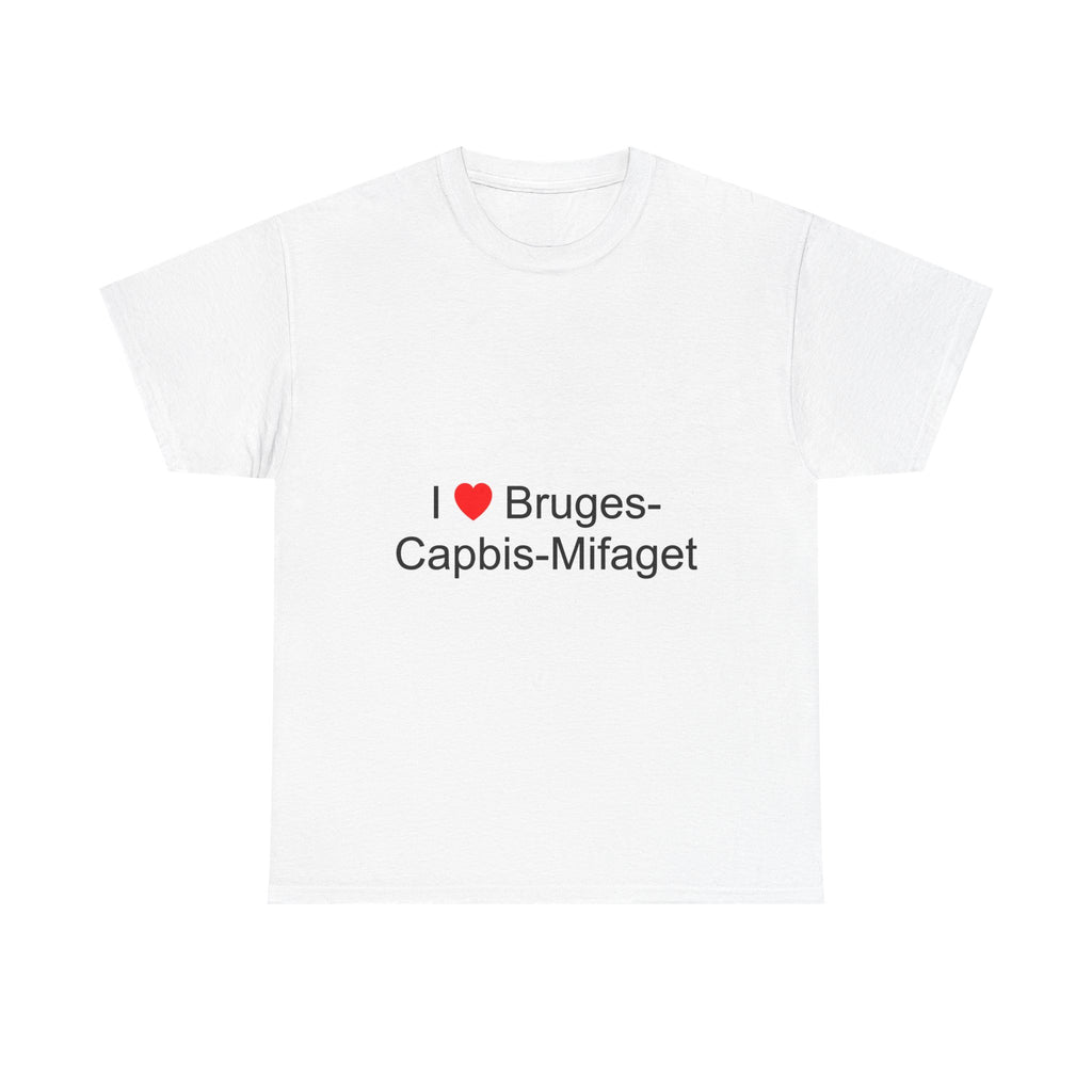 T-shirt I love bruges-capbis-mifaget