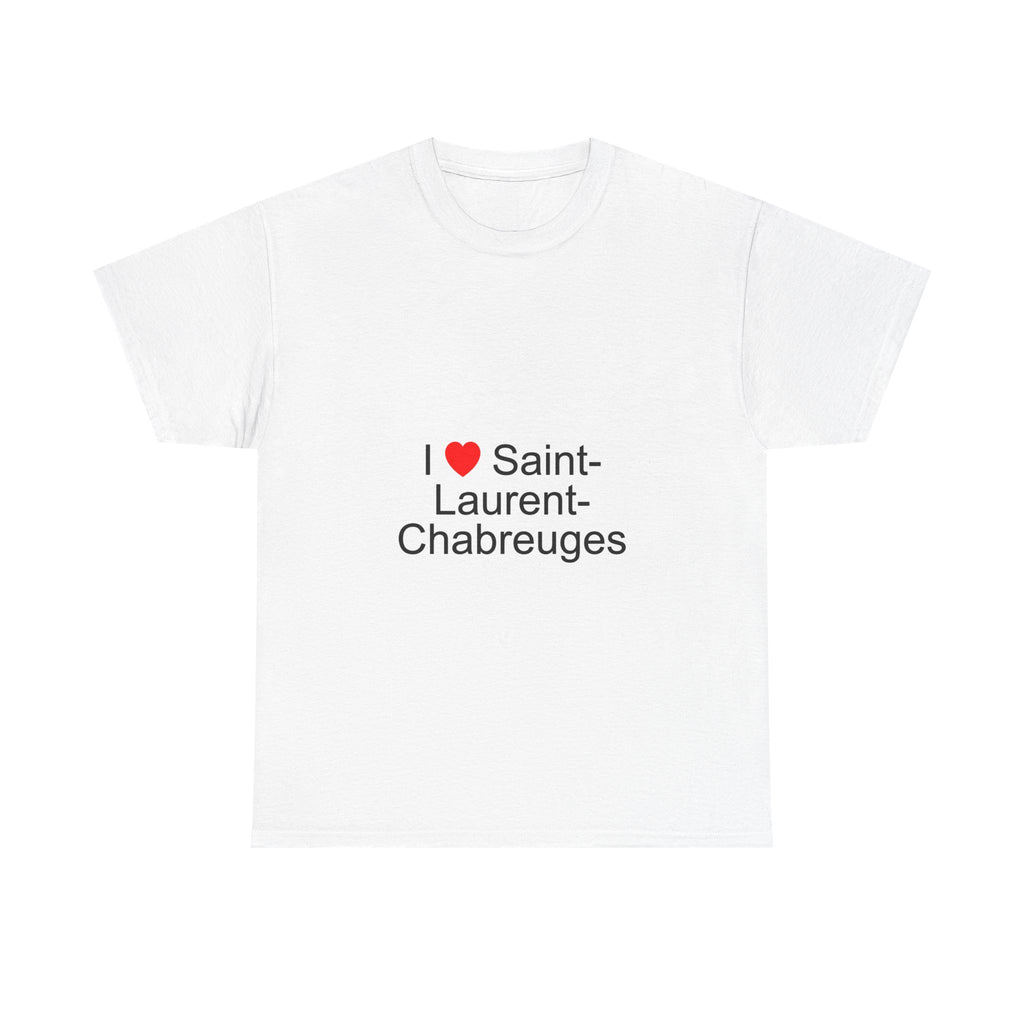 T-shirt I love saint-laurent-chabreuges