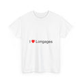 T-Shirt Ich liebe Sprachen