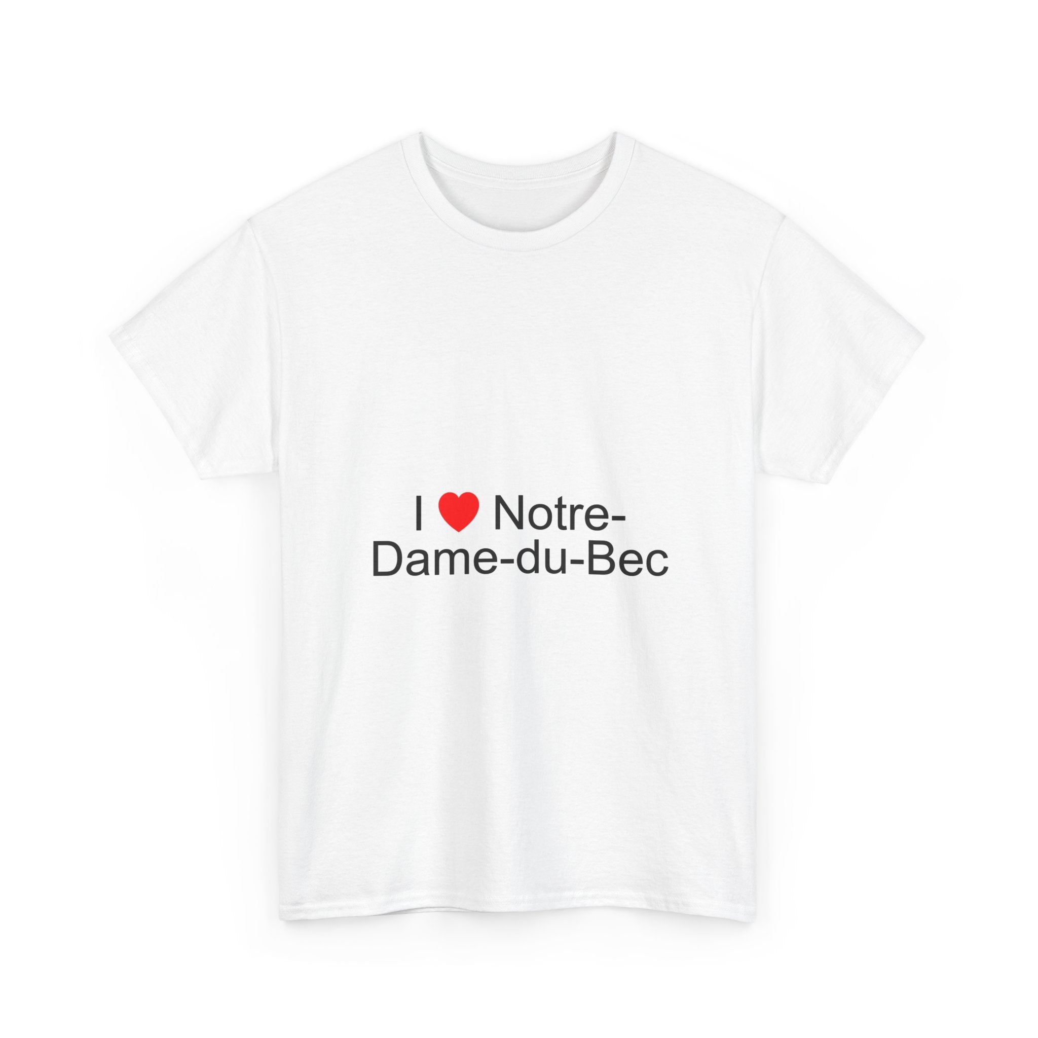 T-shirt I love notre-dame-du-bec