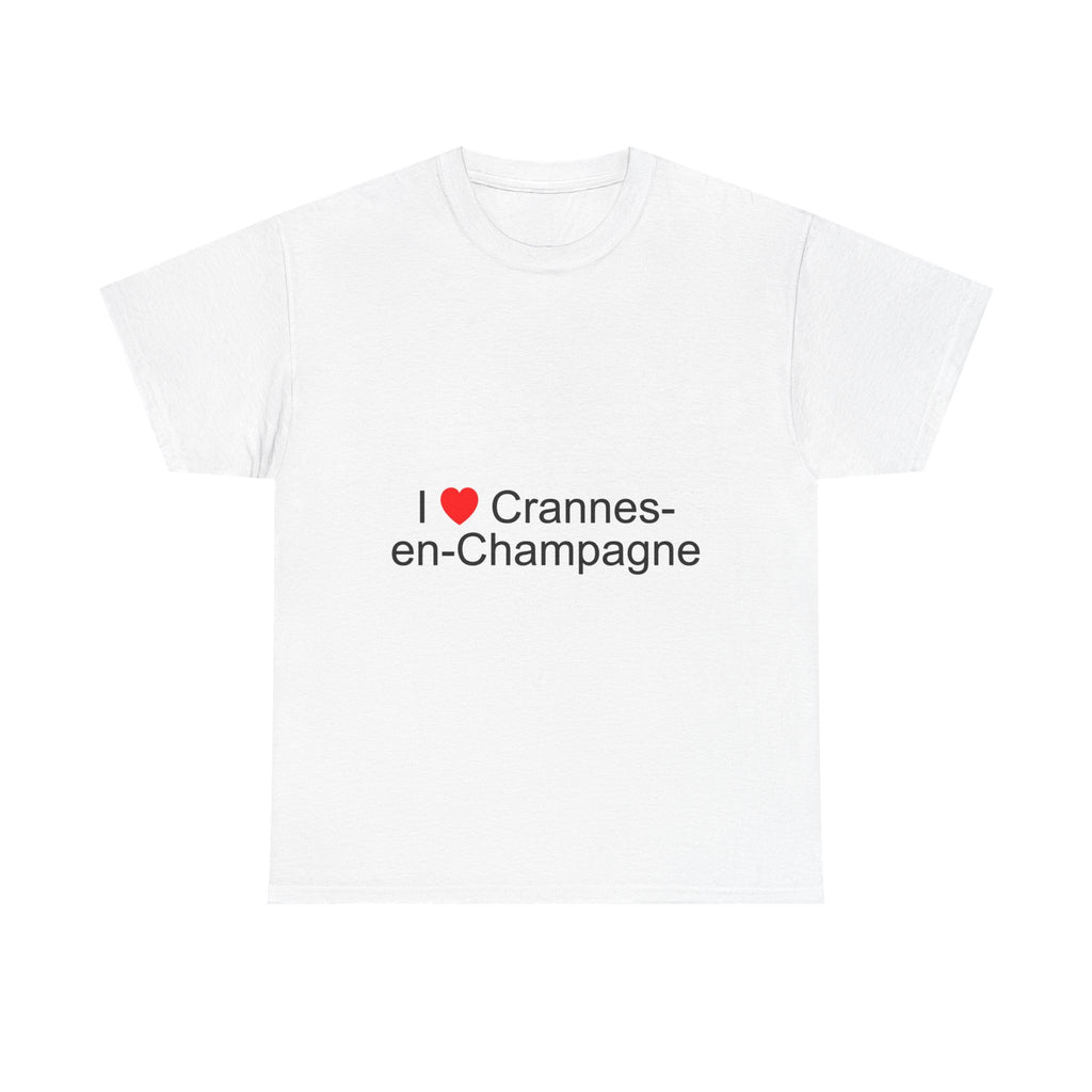 T-shirt I love crannes-en-champagne