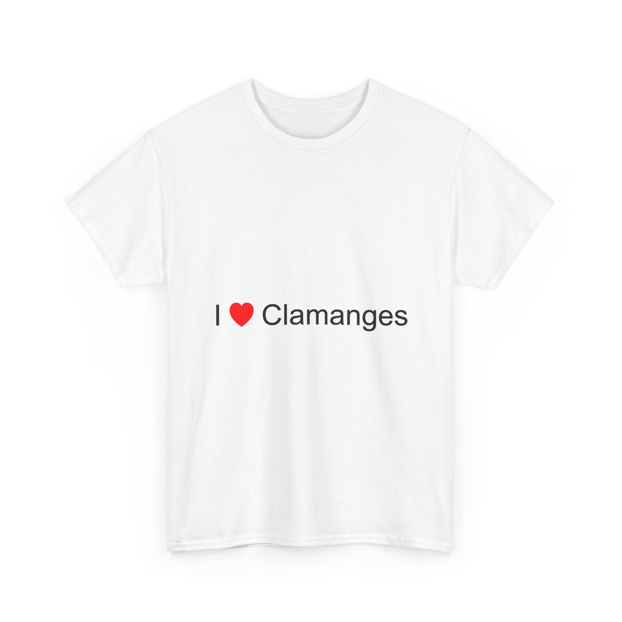 T-shirt I love Clamanges