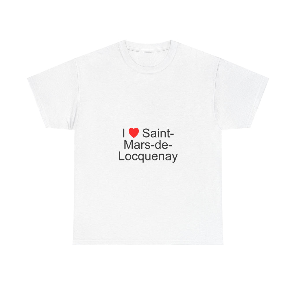 T-shirt I love saint-mars-de-locquenay