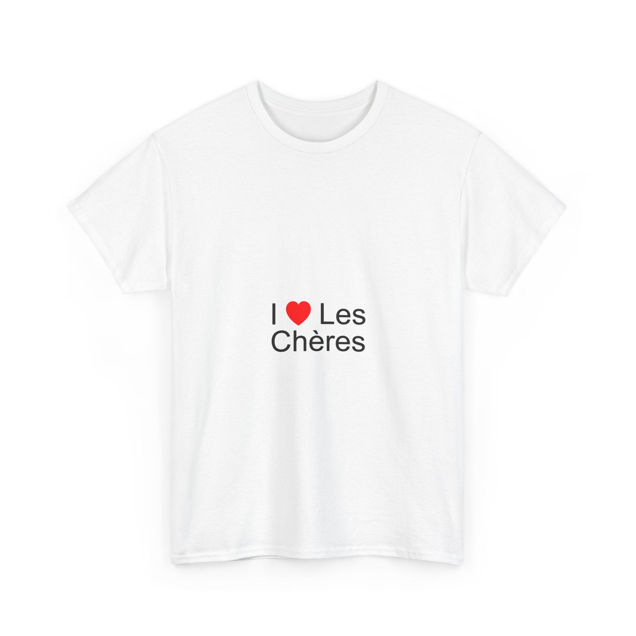 T-shirt I love les chères