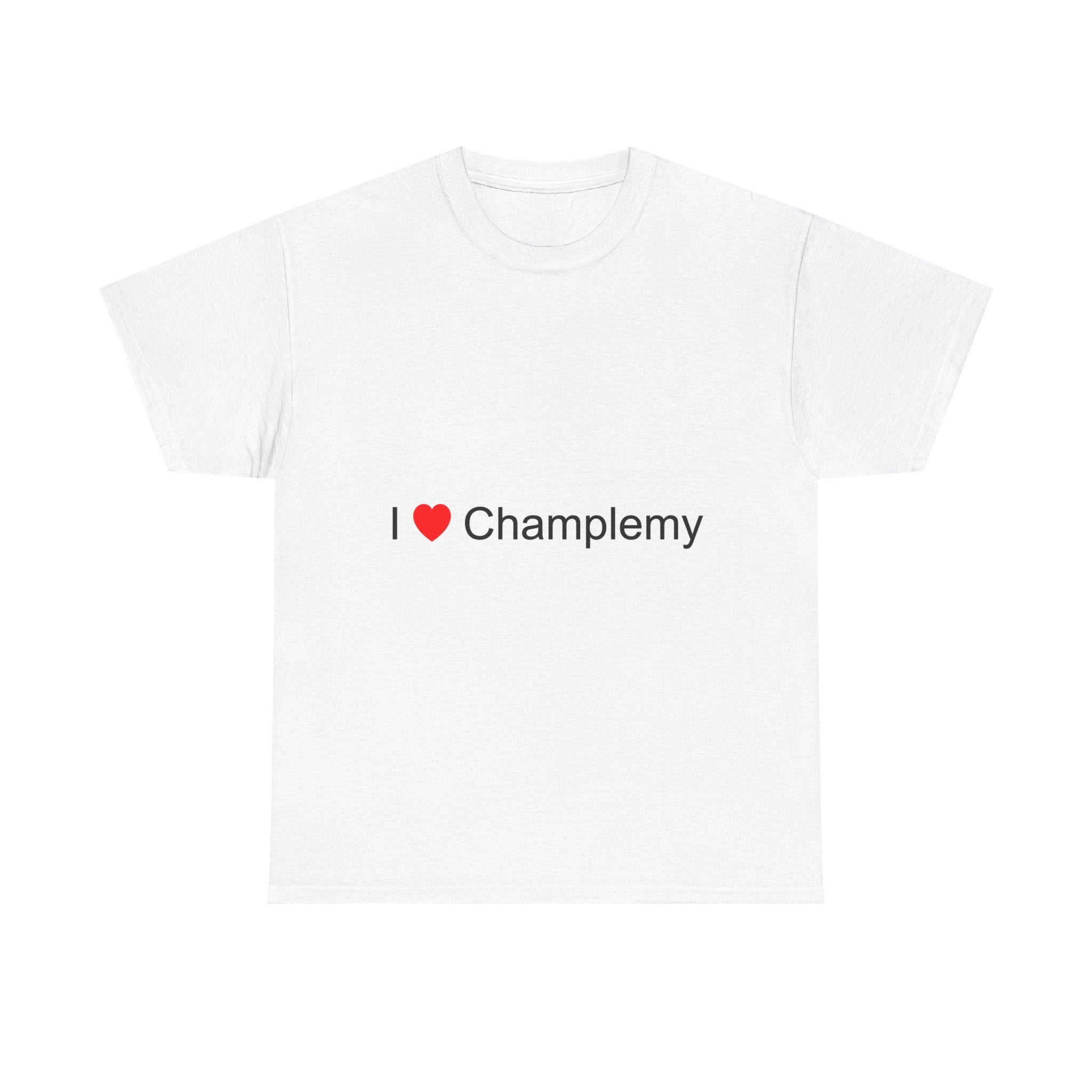 T-shirt I love Champlemy