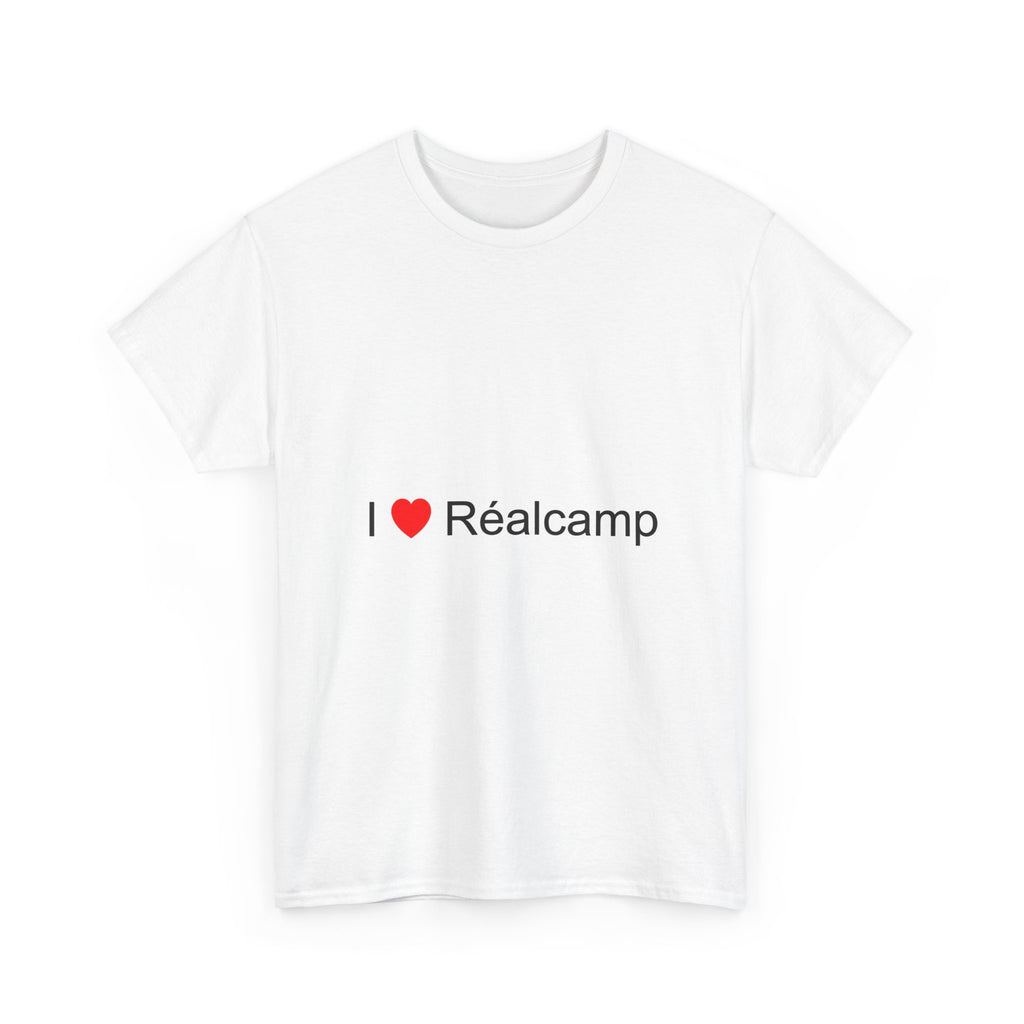 T-shirt I love réalcamp
