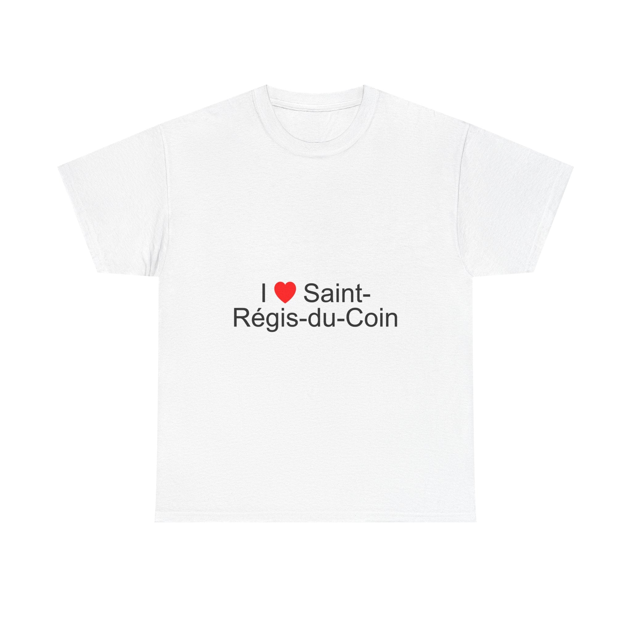 T-shirt I love saint-régis-du-coin
