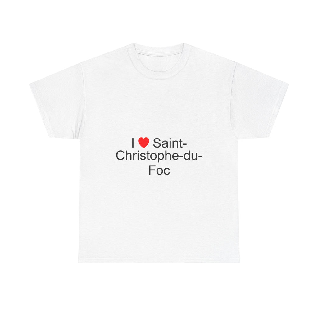 T-shirt I love saint-christophe-du-foc