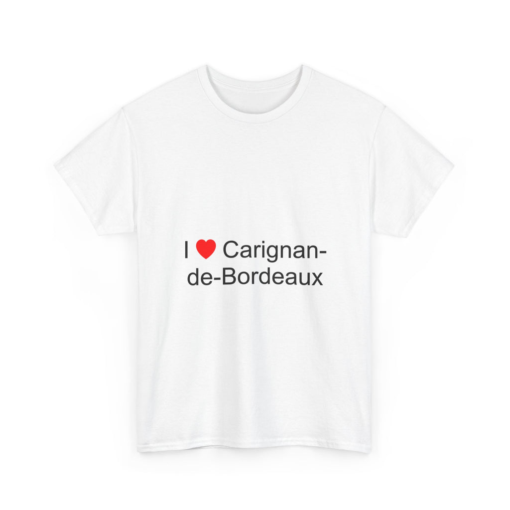 T-shirt I love carignan-de-bordeaux