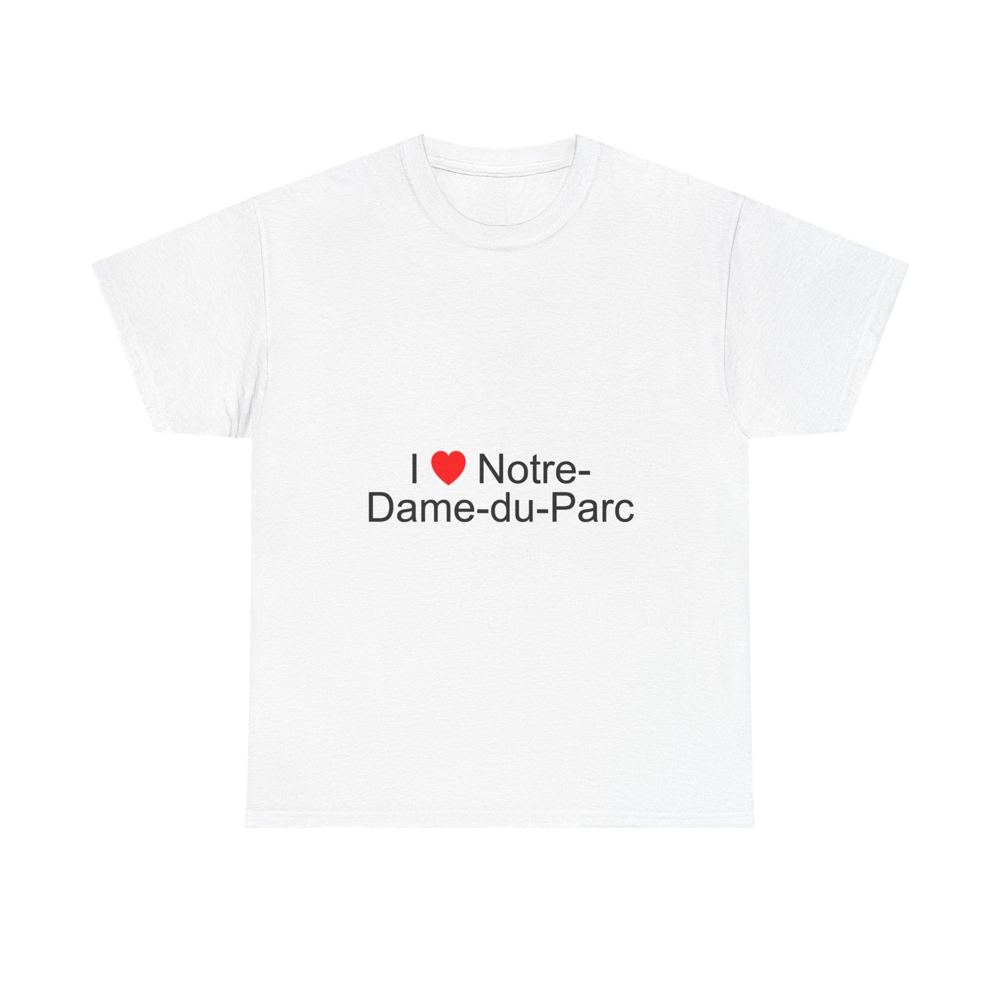 T-shirt I love notre-dame-du-parc