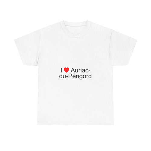 T-shirt I love auriac-du-périgord