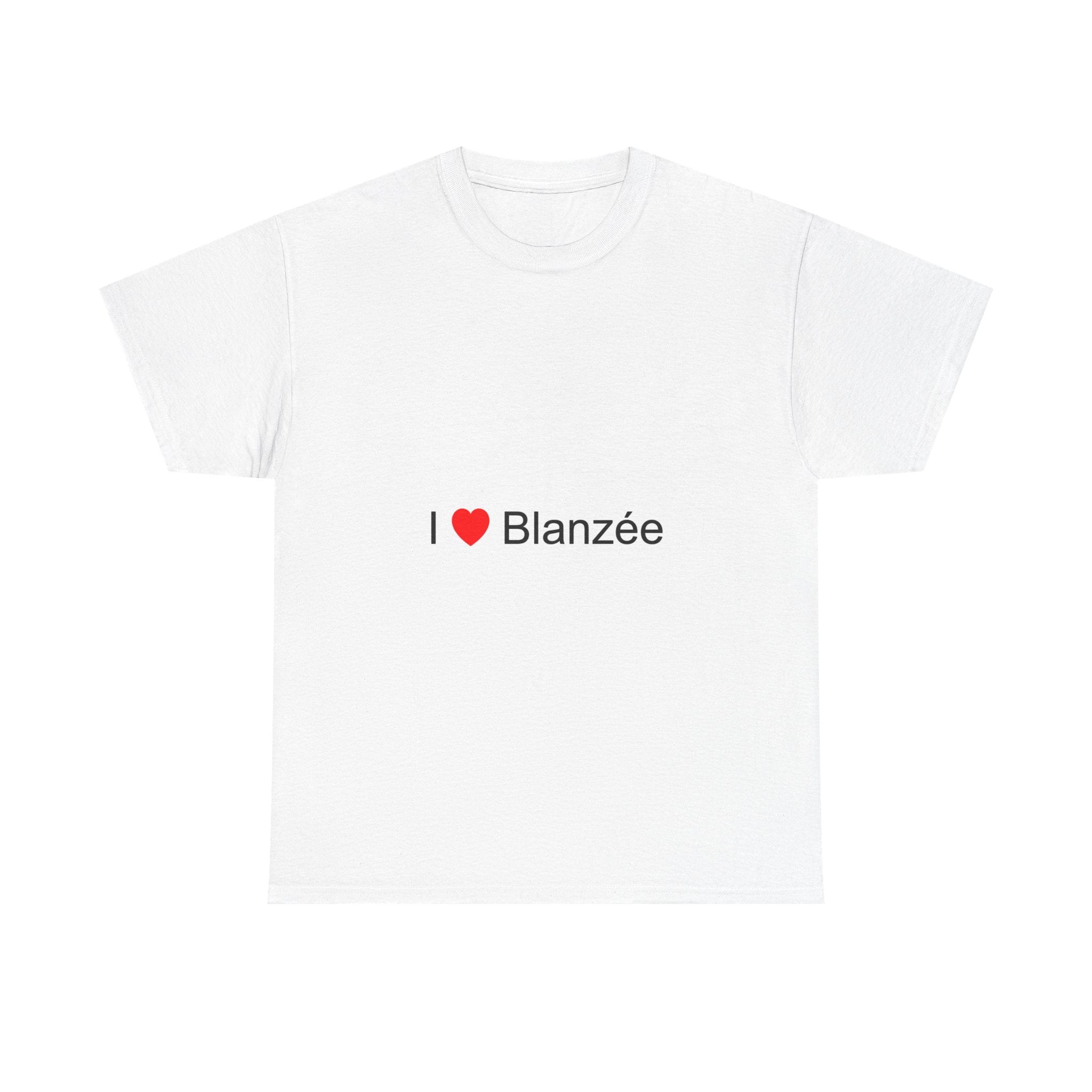 T-shirt I love blanzée