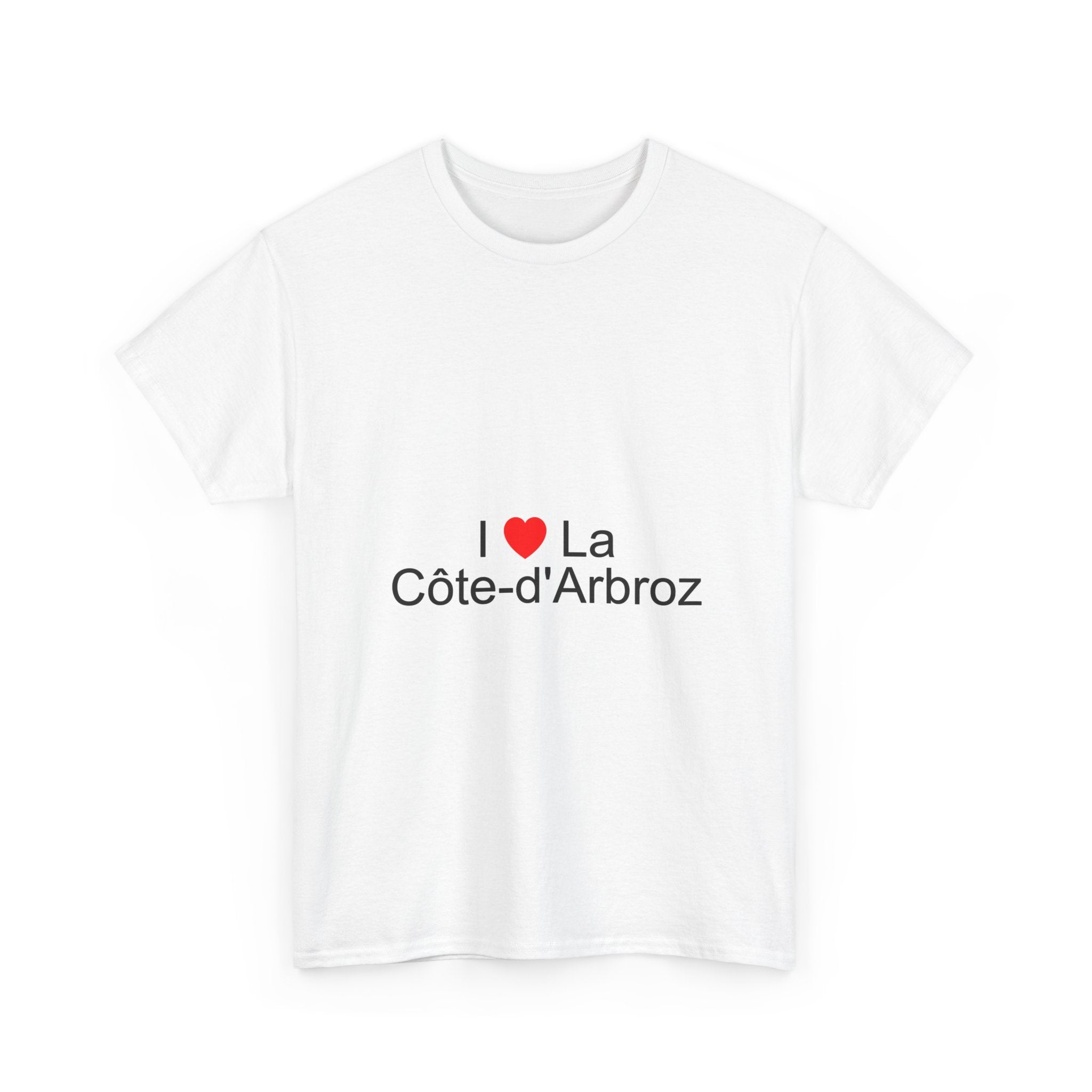 T-shirt I love la côte-d'arbroz