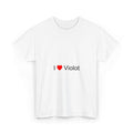 T-Shirt "Ich liebe Violett"