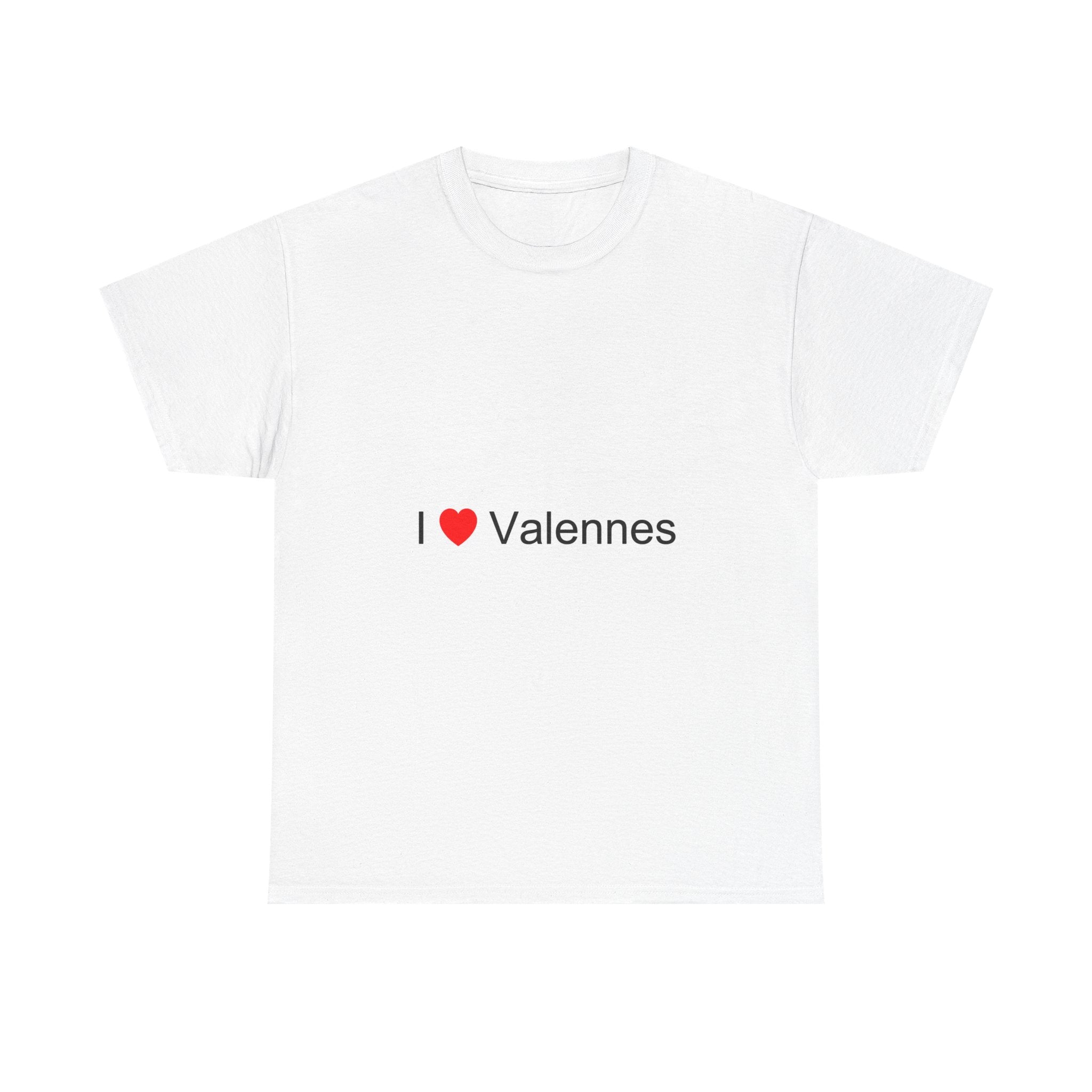 T-shirt I love valennes