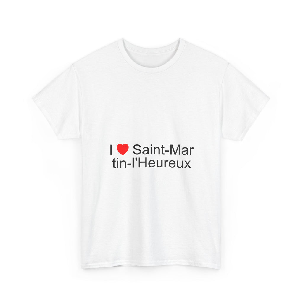 T-shirt I love saint-martin-l'heureux