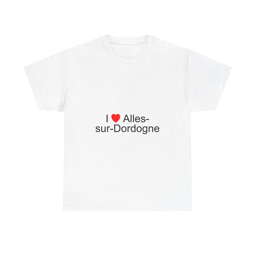 T-shirt I love alles-sur-dordogne