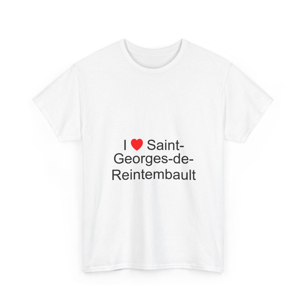 T-shirt I love saint-georges-de-reintembault