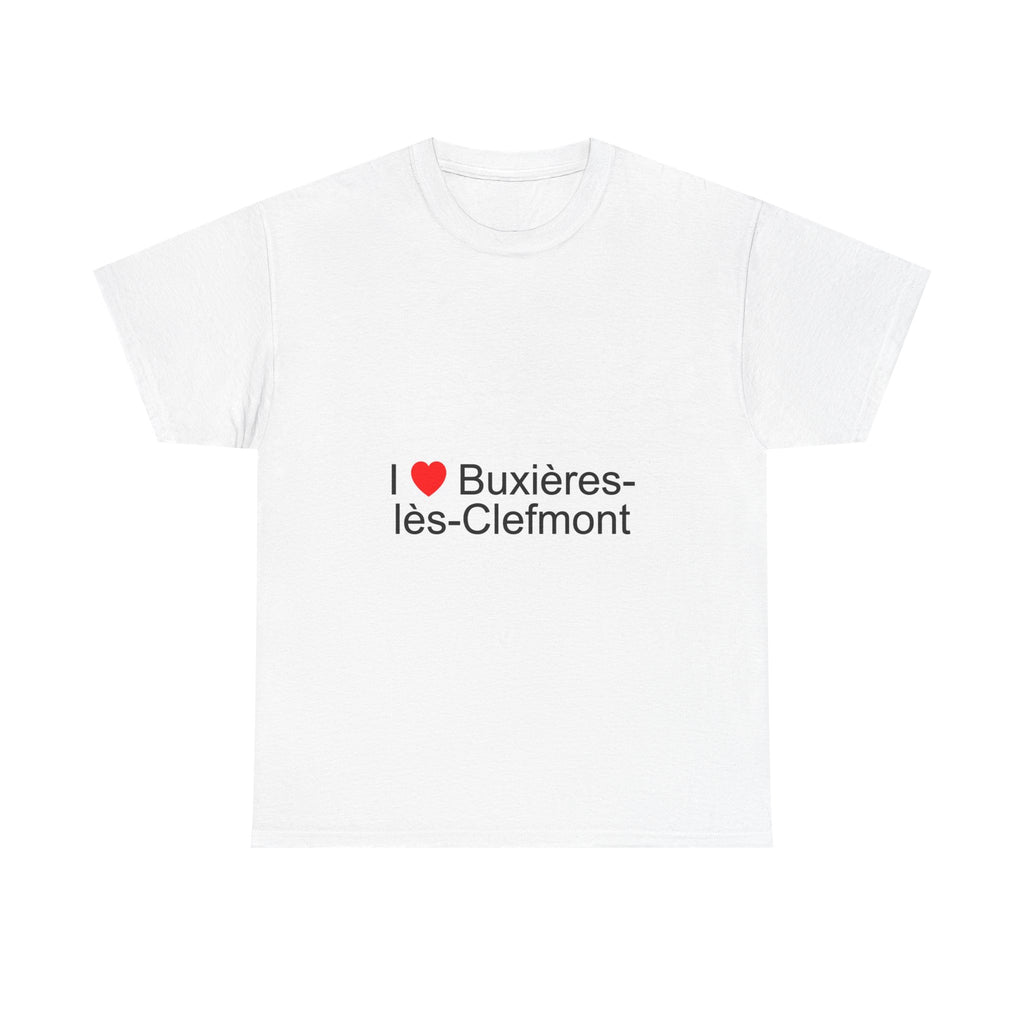 T-shirt I love buxières-lès-clefmont