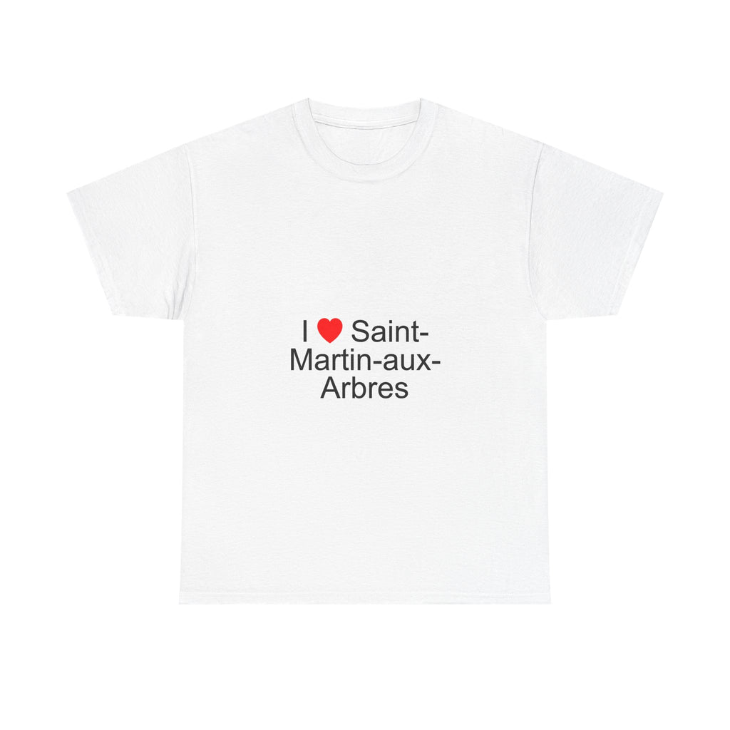 T-shirt I love saint-martin-aux-arbres