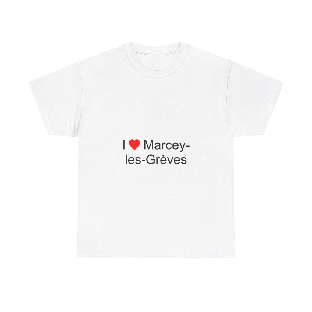 T-shirt I love marcey-les-grèves