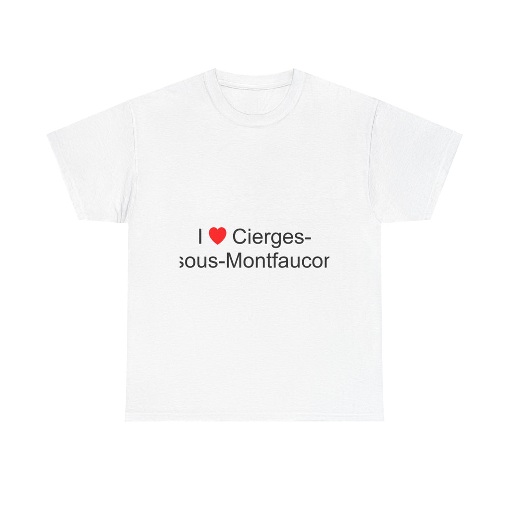 T-shirt I love cierges-sous-montfaucon