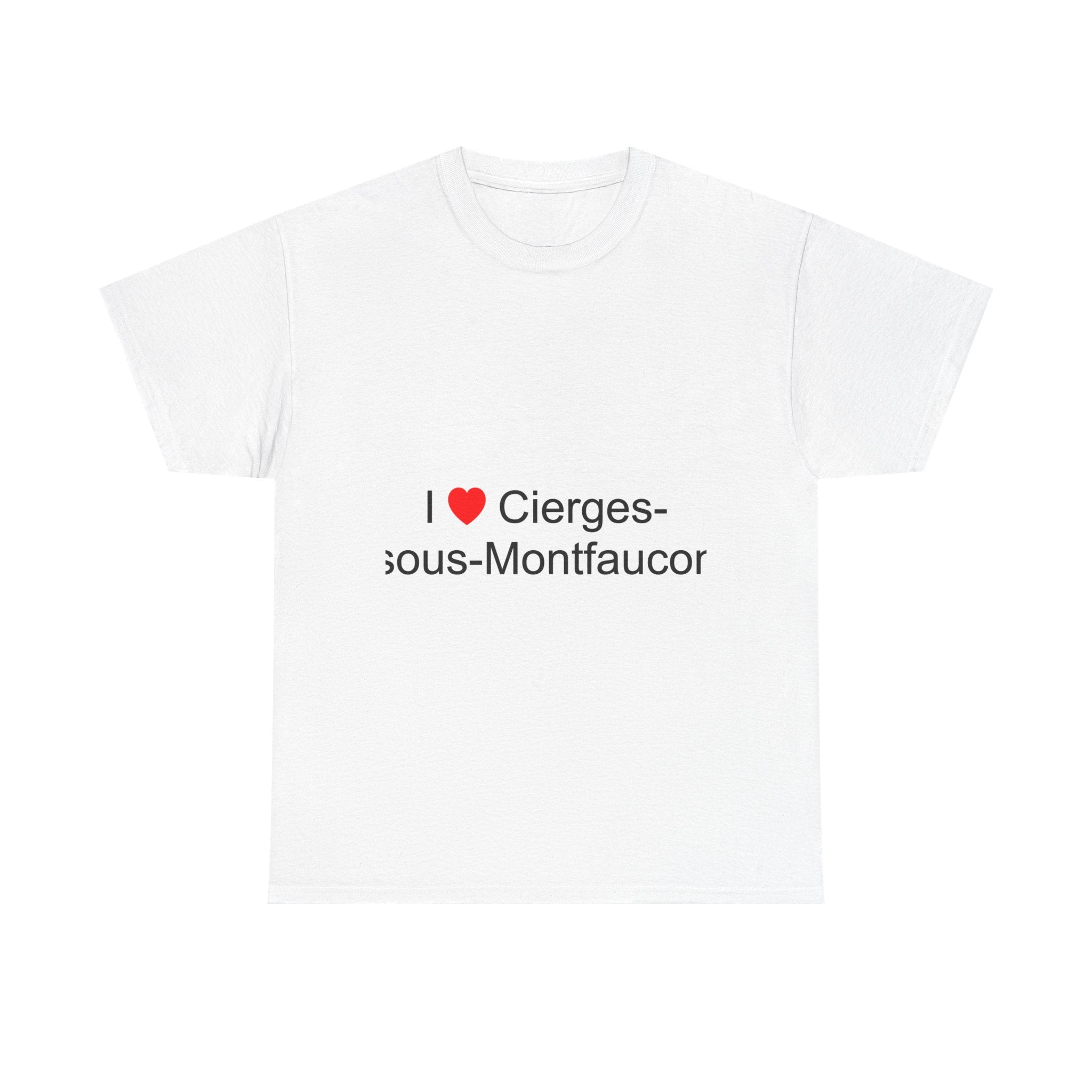 T-shirt I love cierges-sous-montfaucon