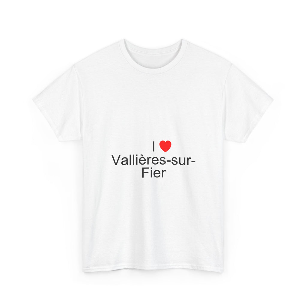 T-shirt I love vallières-sur-fier