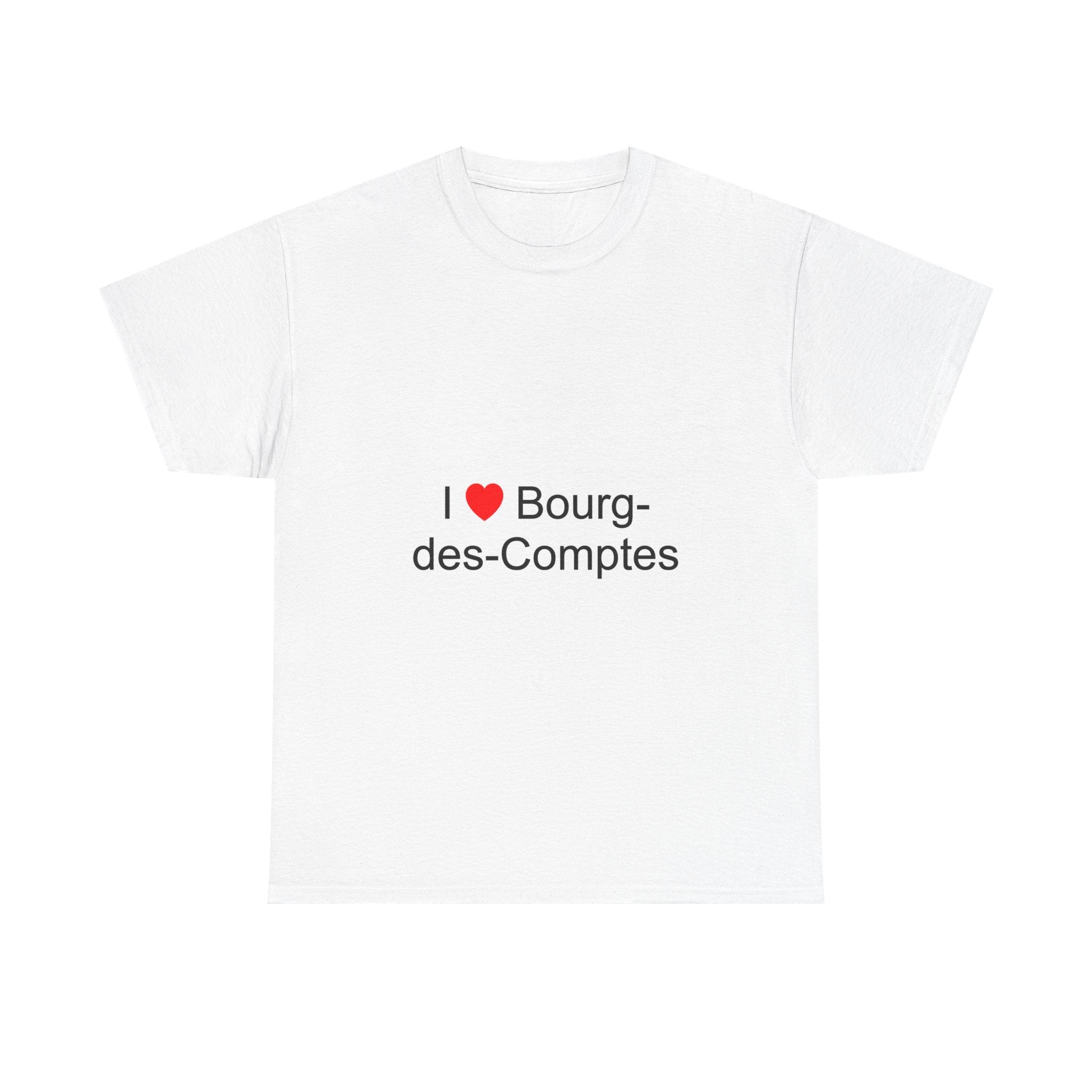 T-shirt I love bourg-des-comptes