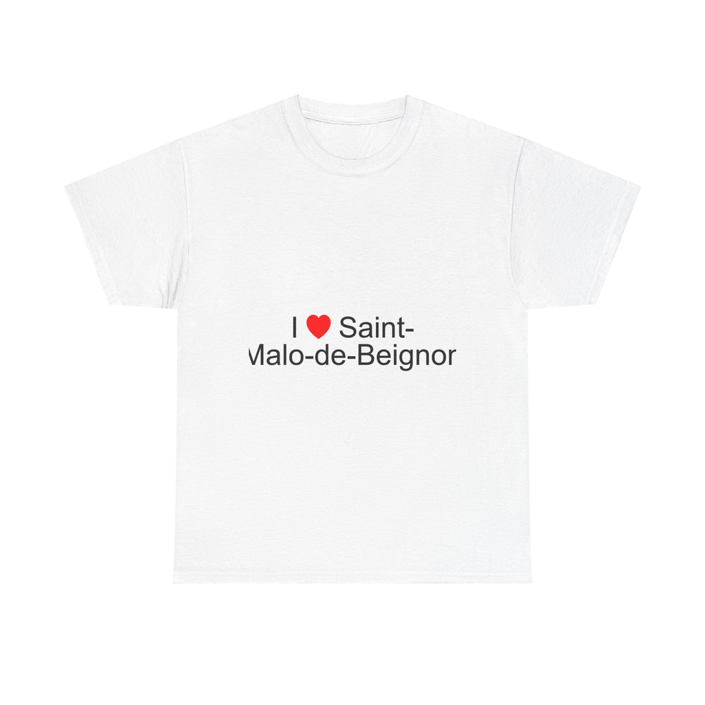 T-shirt I love saint-malo-de-beignon
