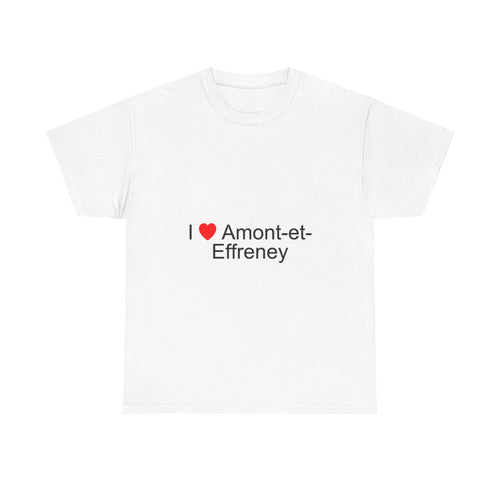 T-shirt I love amont-et-effreney